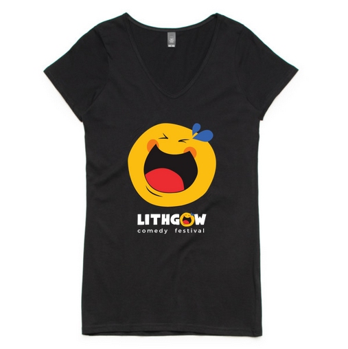 Lithgow Comedy Festival Womens - V Neck T-Shirt